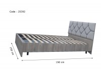 BED LAZIO 5'0 REMB CHIPBOARD NATURAL GREY (